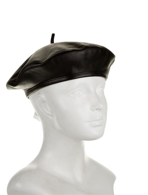 leather beret dior|black lambskin Dior beret.